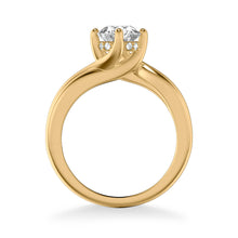 Load image into Gallery viewer, Artcarved &quot;Whitney&quot; Bypass Twist Diamond Engagement Ring
