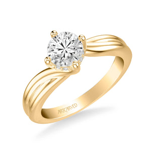 Artcarved "Whitney" Bypass Twist Diamond Engagement Ring