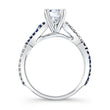 Load image into Gallery viewer, Barkev&#39;s Blue Sapphire Twist Diamond Engagement Ring
