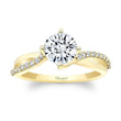 Load image into Gallery viewer, Barkev&#39;s Bypass Twist Prong Set Diamond Engagement Ring
