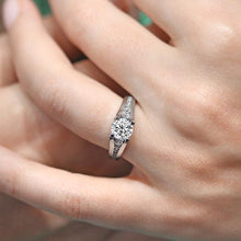 Load image into Gallery viewer, Barkev&#39;s Channel Set Graduated Diamond Engagement Ring
