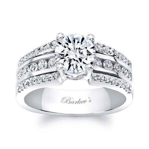 Barkev's Classic Three Row Diamond Engagement Ring