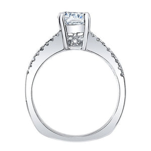 Barkev's Classic Three Row Diamond Engagement Ring
