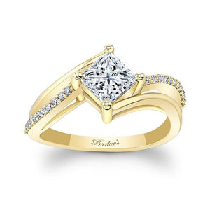 Barkev's Compass Set Princess Cut Diamond Engagement Ring