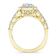 Load image into Gallery viewer, Barkev&#39;s Cushion Halo Wide Diamond Engagement Ring
