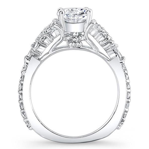 Barkev's Diamond Encrusted Petal Engagement Ring