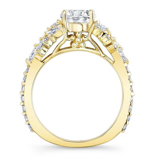 Barkev's Diamond Encrusted Petal Engagement Ring