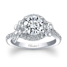 Load image into Gallery viewer, Barkev&#39;s Floral Halo Diamond Engagement Ring
