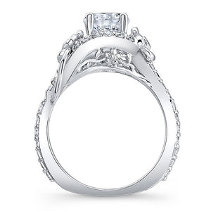 Barkev's Floral Halo Diamond Engagement Ring