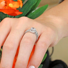 Load image into Gallery viewer, Barkev&#39;s Halo Swirl Prong Set Diamond Engagement Ring
