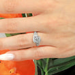 Load image into Gallery viewer, Barkev&#39;s Halo Swirl Prong Set Diamond Engagement Ring
