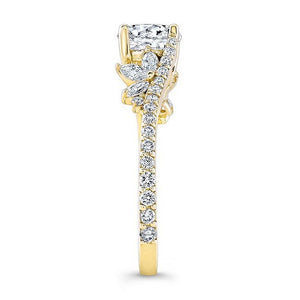 Barkev's Marquise & Round Cut Prong Set Diamond Engagement Ring