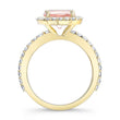 Load image into Gallery viewer, Barkev&#39;s Round Cut Morganite Halo Diamond Engagement Ring
