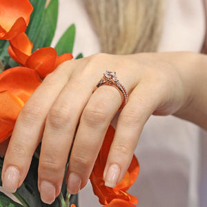 Barkev's Split Shank Marquise & Round Diamond Engagement Ring