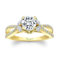 Load image into Gallery viewer, Barkev&#39;s Split Shank Marquise &amp; Round Diamond Engagement Ring
