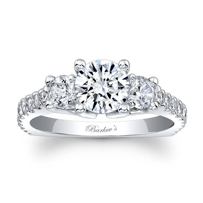 Barkev's Three Stone Diamond Engagement Ring