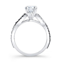 Load image into Gallery viewer, Barkev&#39;s Twist Black &amp; White Diamond Engagement Ring
