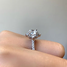 Load image into Gallery viewer, Barkev&#39;s Unique Halo Diamond Engagement Ring
