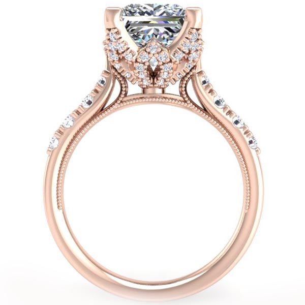 Ben Garelick Astra Galactic Head Princess Diamond Engagement Ring