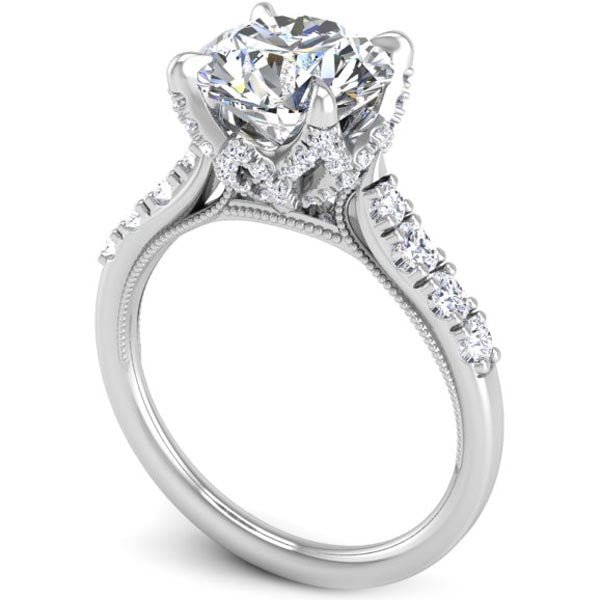Ben Garelick Astra Galactic Head Round Diamond Engagement Ring