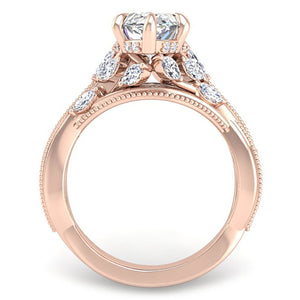 Ben Garelick Bellatrix Marquise Diamond Crown Engagement Ring