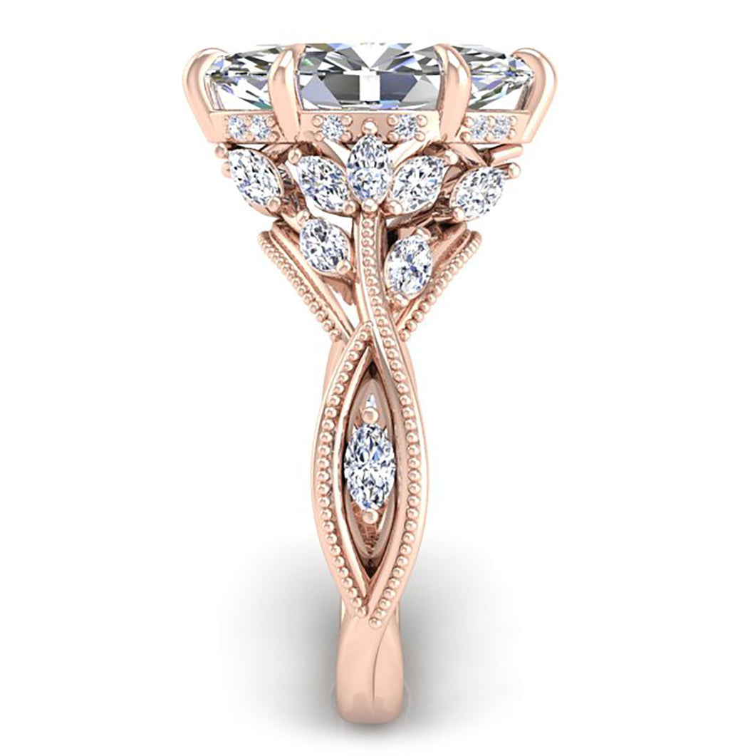 Ben Garelick Bellatrix Marquise Diamond Crown Engagement Ring