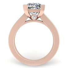 Load image into Gallery viewer, Ben Garelick Elara Princess Cut Channel Set Wide Diamond Engagement Ring

