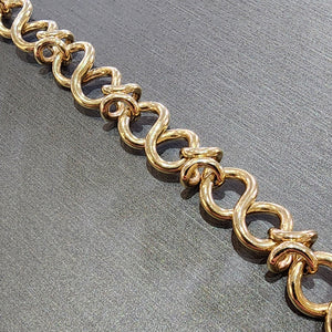 Ben Garelick Estate 14K Yellow Gold Infinity Link Bracelet