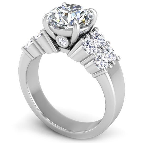 Ben Garelick Mini-Getty Round Cut Diamond Engagement Ring