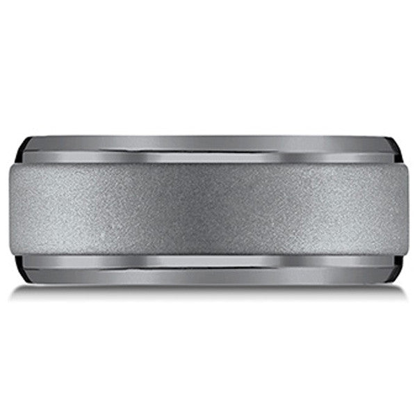 Benchmark Tantalum Powder Coated Men's Wedding Band