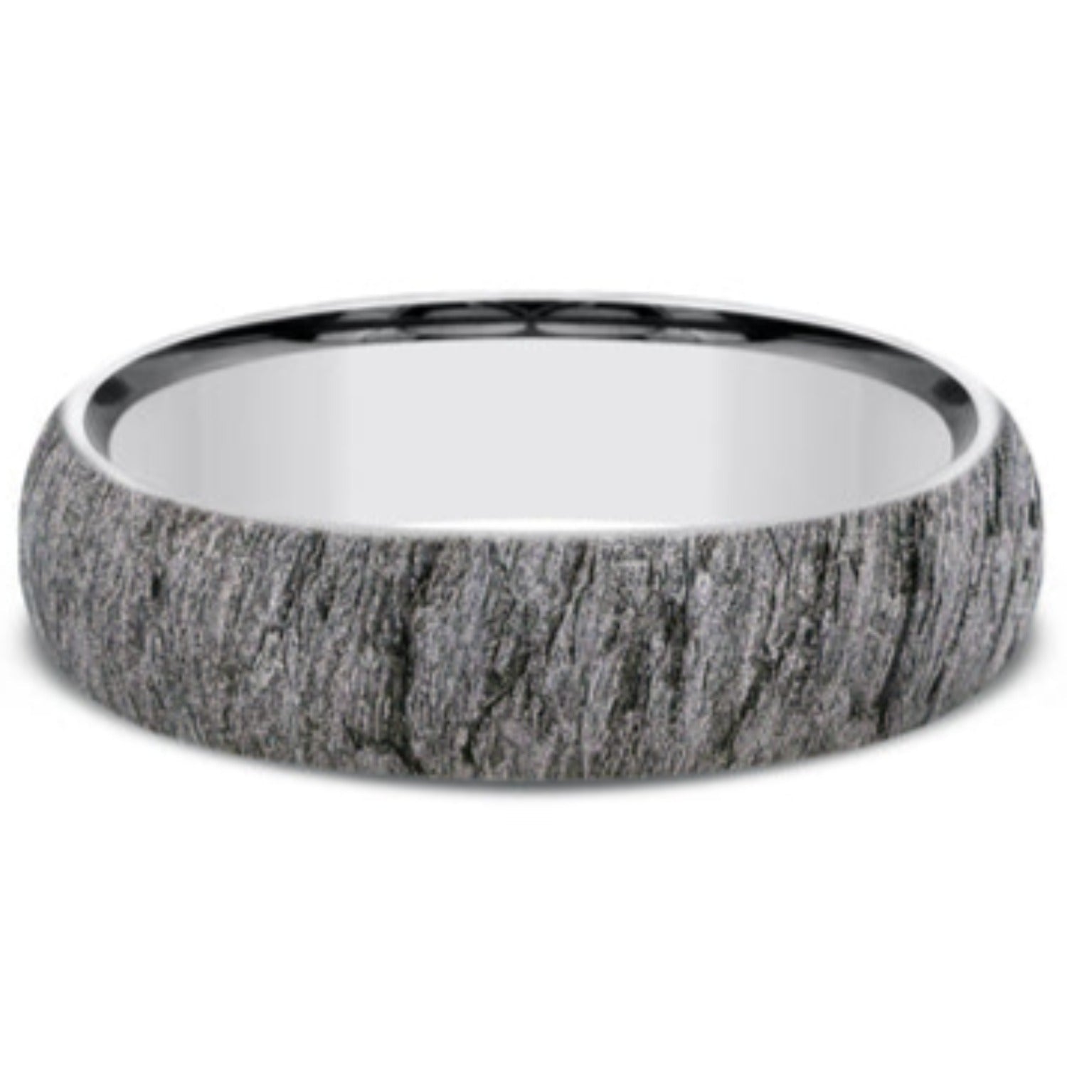 Benchmark "The Cascade" 6MM Lava Rock Textured Wedding Band
