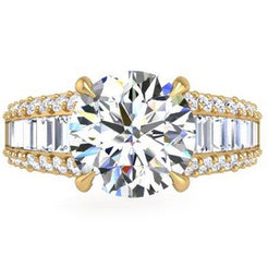Mini-Montauk 4.25 Carat Baguette Lab-Grown Diamond Engagement Ring