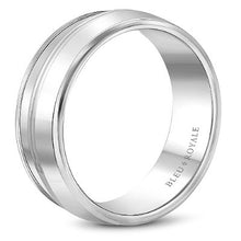 Load image into Gallery viewer, Bleu Royale Knife Edge Wedding Band
