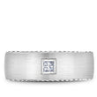 Load image into Gallery viewer, Bleu Royale Satin Finish Princess Cut Diamond Wedding Band with Rope Details
