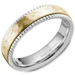 Load image into Gallery viewer, Bleu Royale Shimmering Finish Wedding Band with Watch Gear Edging
