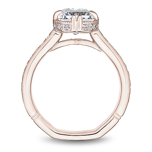 Noam Carver Rose Gold Vintage Style Diamond Engagement Ring