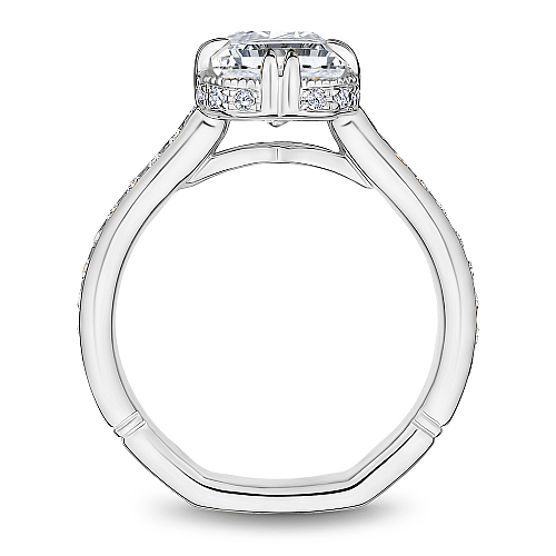 Noam Carver White Gold Vintage Style Diamond Engagement Ring