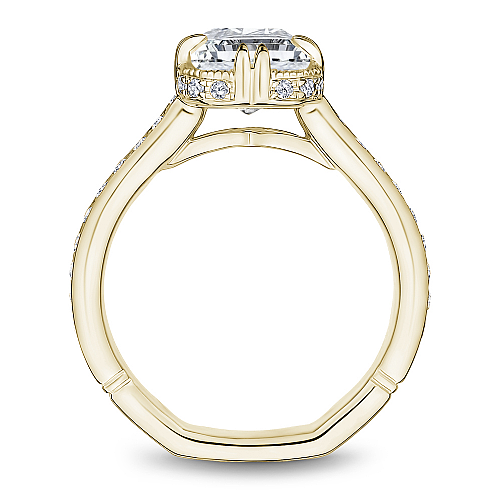 Noam Carver Yellow Gold Vintage Style Diamond Engagement Ring