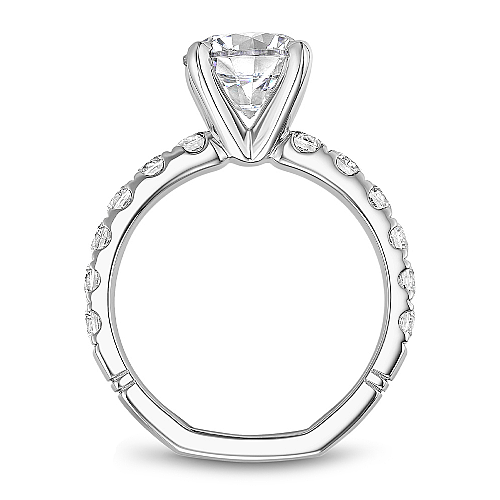 Noam Carver White Gold Shared Prong Set Diamond Engagement Ring
