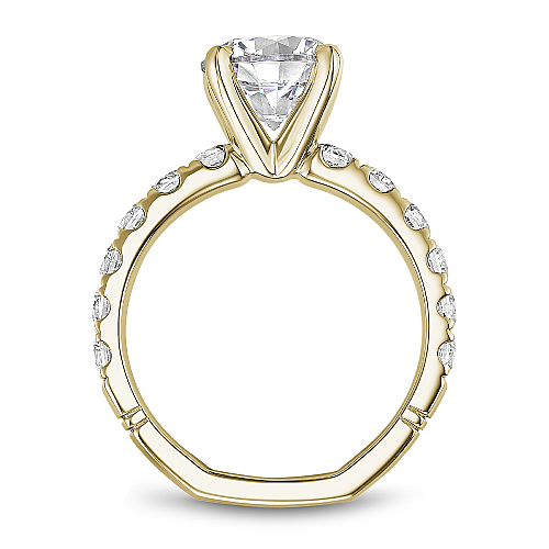 Noam Carver Yellow Gold Shared Prong Set Diamond Engagement Ring