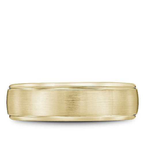 Bleu Royale 14K Yellow Gold Sandpaper Finish Men's Wedding Band