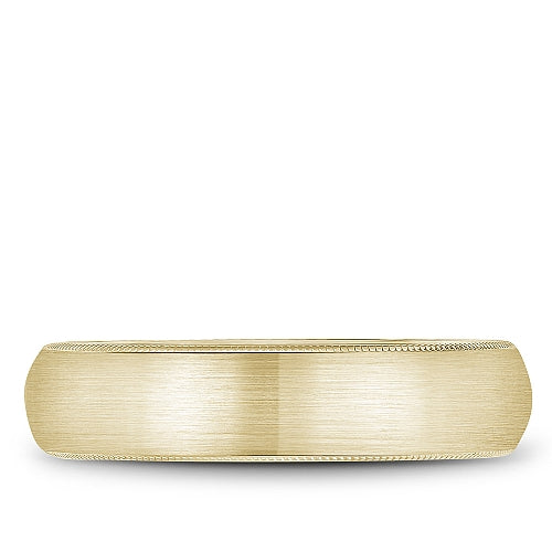 Bleu Royale Yellow Gold Sandpaper Top Wedding Band