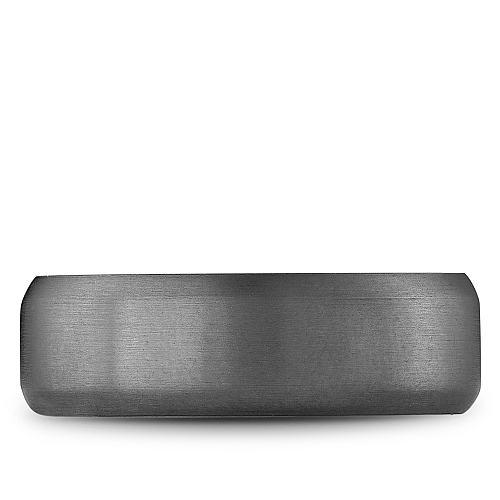 Bleu Royale Grey Sandpaper Finish Tantalum & Rose Gold 7MM Wedding Band RYL-127TR7_1