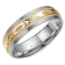 Load image into Gallery viewer, CrownRing Criss Cross Wedding Band
