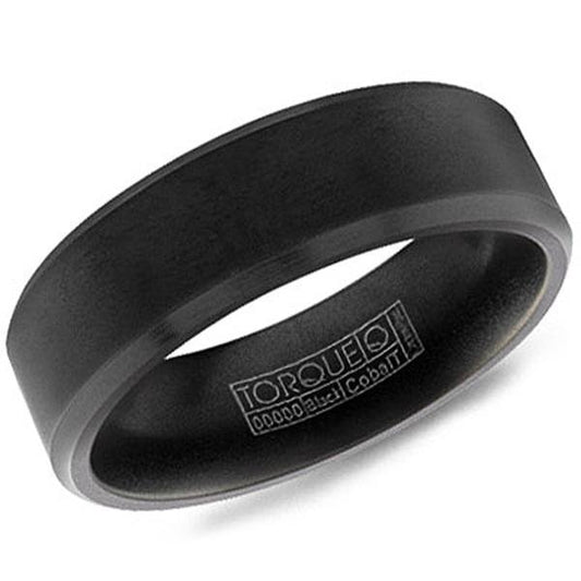 CrownRing Torque Black Cobalt Wedding Band