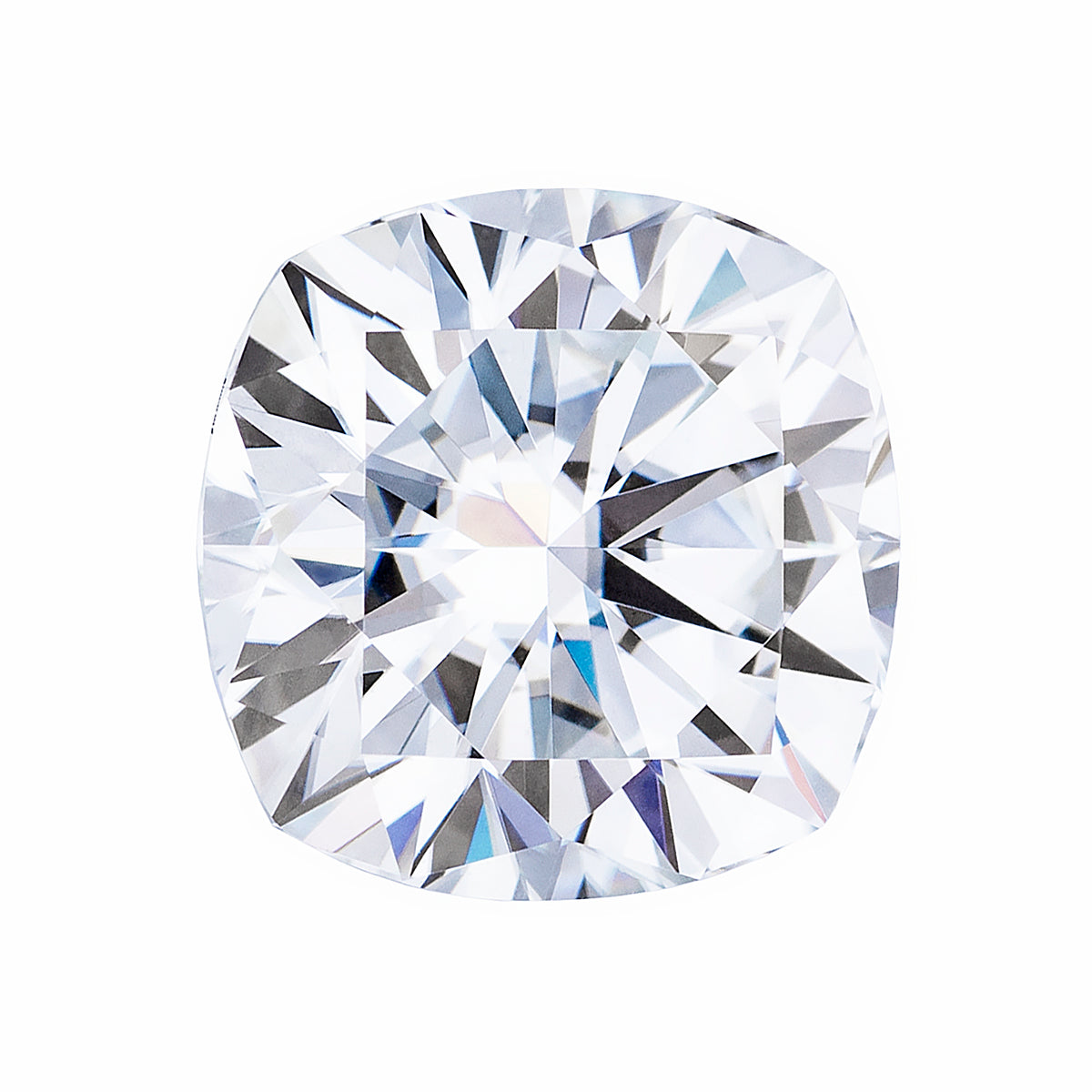 Charles & Colvard Forever One 10mm Cushion Hearts & Arrows Moissanite