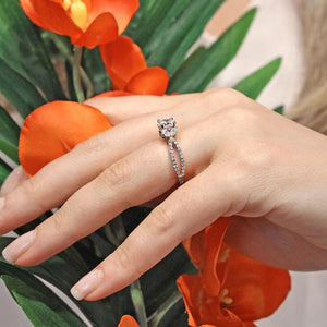 Barkev's Split Shank Marquise & Round Diamond Engagement Ring