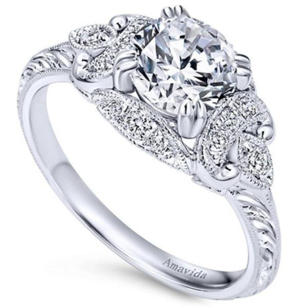 Halo Diamond Ring Margarita ER10036W83JJ | Ben Garelick