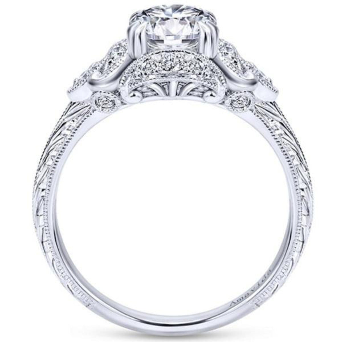 Halo Diamond Ring Margarita ER10036W83JJ | Ben Garelick
