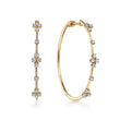 Load image into Gallery viewer, Gabriel &amp; Co. 40MM Round Cluster Diamond Hoop Earrings
